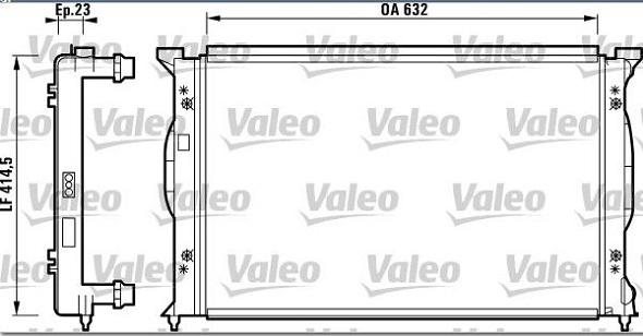 Valeo 732839 - Radiators, Motora dzesēšanas sistēma ps1.lv