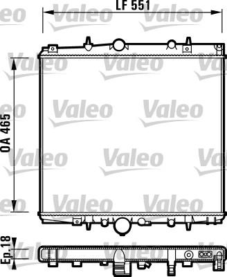 Valeo 732830 - Radiators, Motora dzesēšanas sistēma ps1.lv