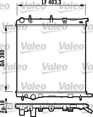 Valeo 732831 - Radiators, Motora dzesēšanas sistēma ps1.lv