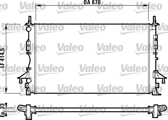 Valeo 732827 - Radiators, Motora dzesēšanas sistēma ps1.lv