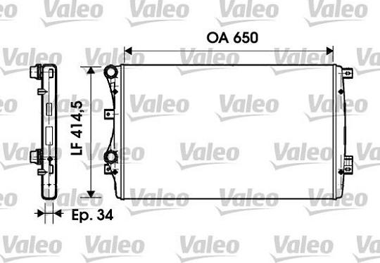 Valeo 732872 - Radiators, Motora dzesēšanas sistēma ps1.lv