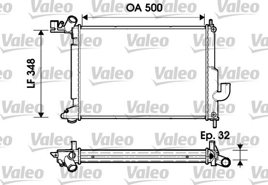 Valeo 732349 - Radiators, Motora dzesēšanas sistēma ps1.lv