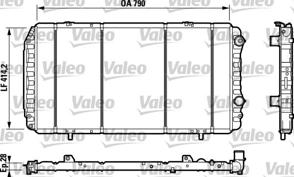 Valeo 732342 - Radiators, Motora dzesēšanas sistēma ps1.lv