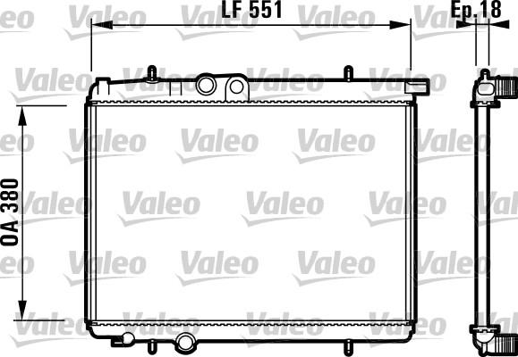 Valeo 732306 - Radiators, Motora dzesēšanas sistēma ps1.lv