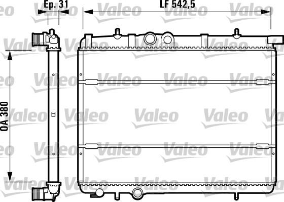 Valeo 732308 - Radiators, Motora dzesēšanas sistēma ps1.lv