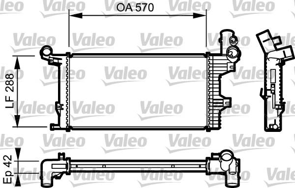 Valeo 732303 - Radiators, Motora dzesēšanas sistēma ps1.lv