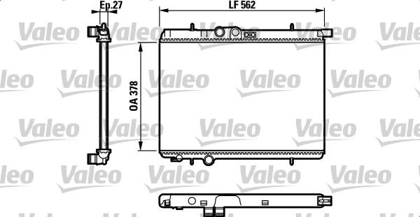 Valeo 732307 - Radiators, Motora dzesēšanas sistēma ps1.lv