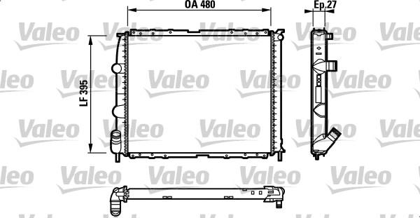 Valeo 732387 - Radiators, Motora dzesēšanas sistēma ps1.lv