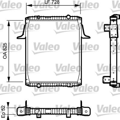 Valeo 732329 - Radiators, Motora dzesēšanas sistēma ps1.lv