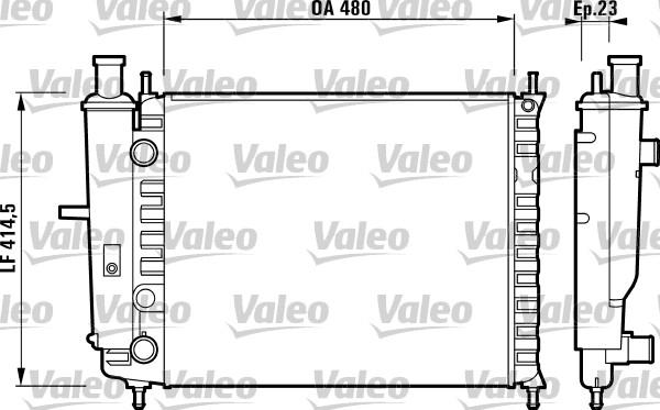 Valeo 732218 - Radiators, Motora dzesēšanas sistēma ps1.lv