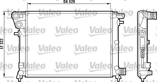 Valeo 732799 - Radiators, Motora dzesēšanas sistēma ps1.lv