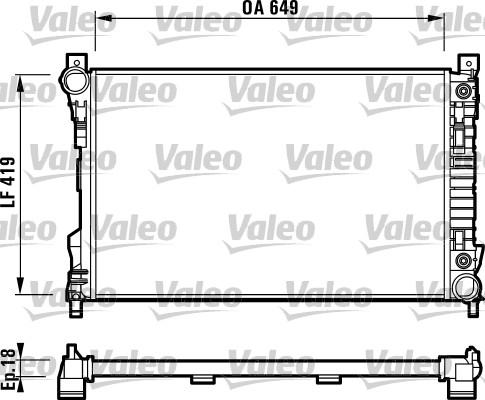 Valeo 732740 - Radiators, Motora dzesēšanas sistēma ps1.lv