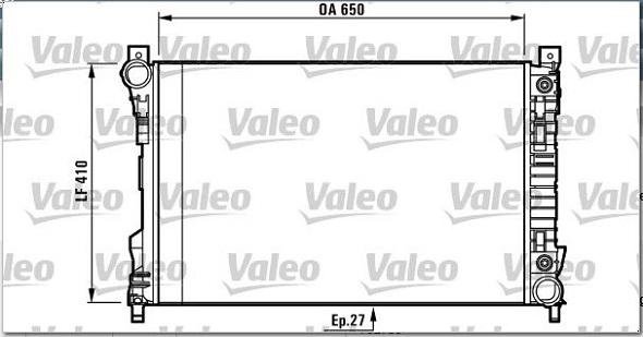 Valeo 732741 - Radiators, Motora dzesēšanas sistēma ps1.lv