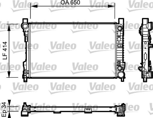 Valeo 732743 - Radiators, Motora dzesēšanas sistēma ps1.lv