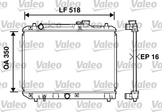 Valeo 732750 - Radiators, Motora dzesēšanas sistēma ps1.lv