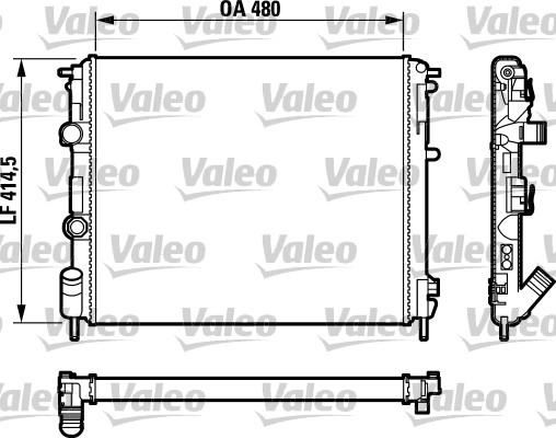 Valeo 732761 - Radiators, Motora dzesēšanas sistēma ps1.lv