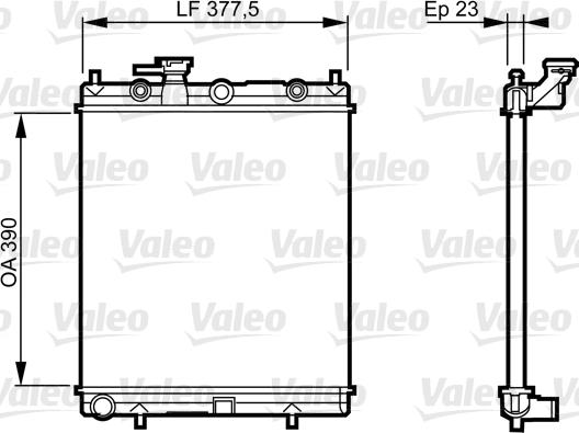 Valeo 732718 - Radiators, Motora dzesēšanas sistēma ps1.lv