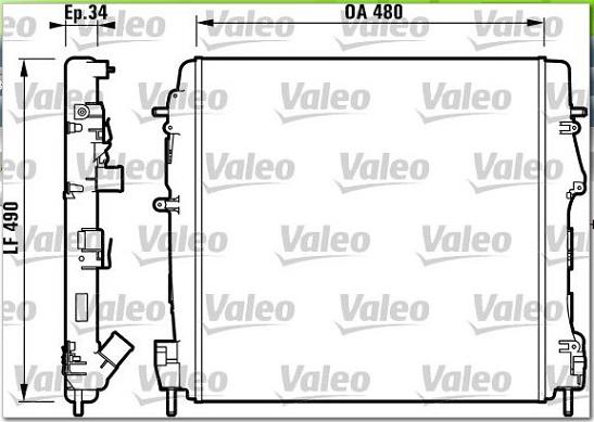 Valeo 732717 - Radiators, Motora dzesēšanas sistēma ps1.lv