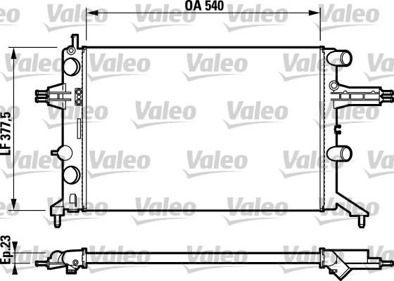 Valeo 732723 - Radiators, Motora dzesēšanas sistēma ps1.lv