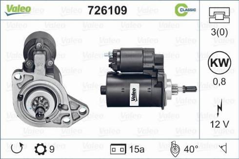 Valeo 726109 - Starteris ps1.lv