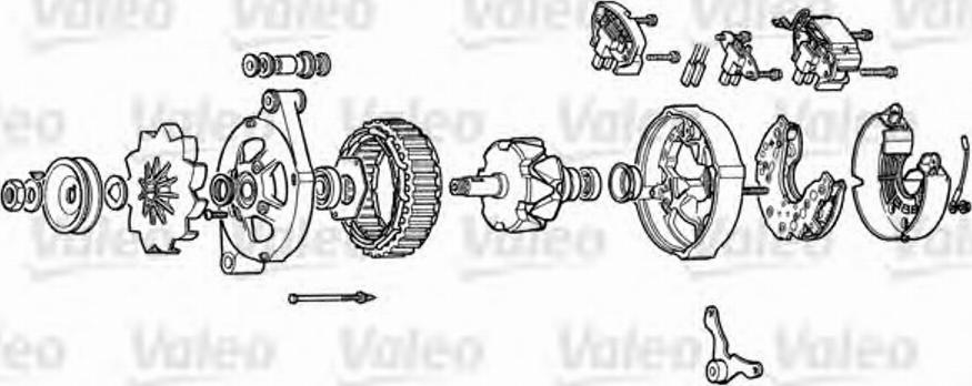 Valeo A13N57M - Ģeneratora sprieguma regulators ps1.lv