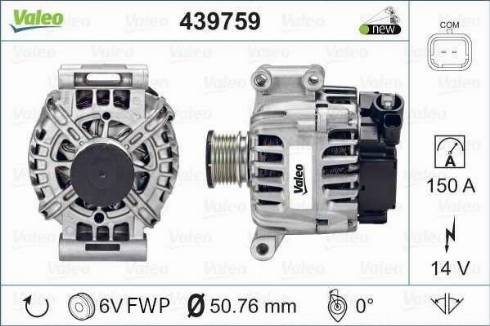 Valeo FG15T044 - Ģenerators ps1.lv