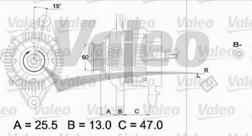 Valeo TA000A17301 - Ģenerators ps1.lv