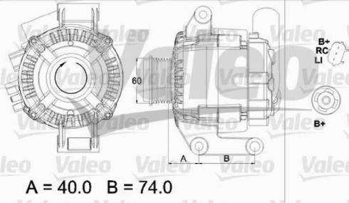 Valeo TG12C109 - Ģenerators ps1.lv