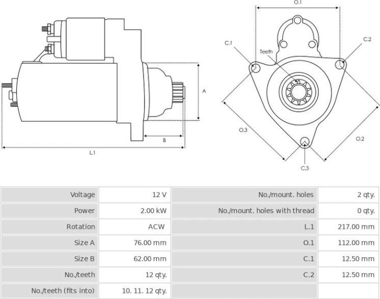 Valeo TS18ER123 - Starteris ps1.lv