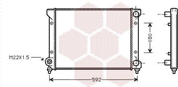 Van Wezel 49002033 - Radiators, Motora dzesēšanas sistēma ps1.lv