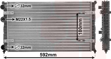 Van Wezel 49002023 - Radiators, Motora dzesēšanas sistēma ps1.lv