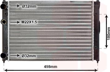 Van Wezel 49002022 - Radiators, Motora dzesēšanas sistēma ps1.lv