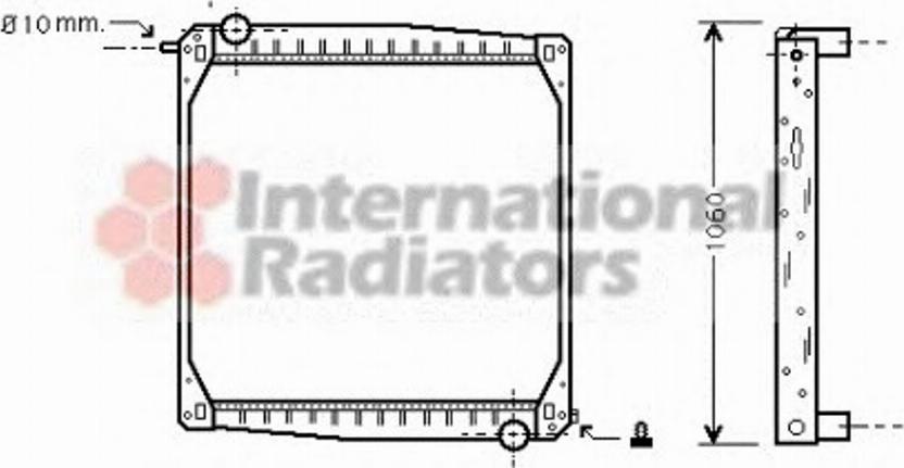 Van Wezel 46002010 - Radiators, Motora dzesēšanas sistēma ps1.lv