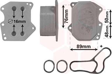 Van Wezel 40003400 - Eļļas radiators, Motoreļļa ps1.lv