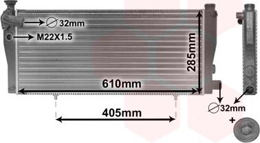 Van Wezel 40002099 - Radiators, Motora dzesēšanas sistēma ps1.lv