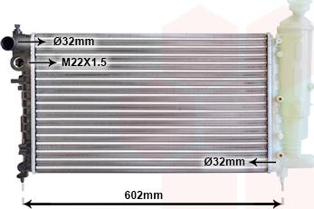 Van Wezel 40002014 - Radiators, Motora dzesēšanas sistēma ps1.lv