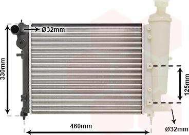 Van Wezel 40002012 - Radiators, Motora dzesēšanas sistēma ps1.lv