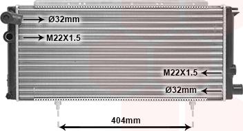 Van Wezel 40002085 - Radiators, Motora dzesēšanas sistēma ps1.lv