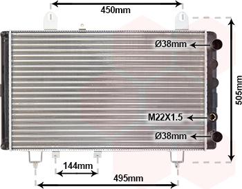 Van Wezel 40002081 - Radiators, Motora dzesēšanas sistēma ps1.lv