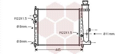 Van Wezel 40002073 - Radiators, Motora dzesēšanas sistēma ps1.lv