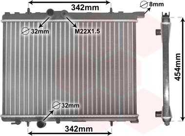 Van Wezel 40002190 - Radiators, Motora dzesēšanas sistēma ps1.lv