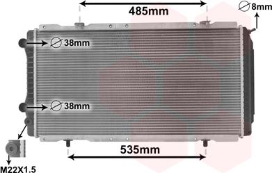 Van Wezel 40002146 - Radiators, Motora dzesēšanas sistēma ps1.lv