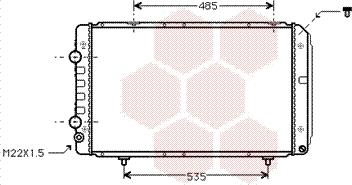 Van Wezel 40002147 - Radiators, Motora dzesēšanas sistēma ps1.lv