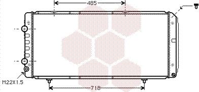 Van Wezel 40002151 - Radiators, Motora dzesēšanas sistēma ps1.lv