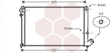 Van Wezel 40002181 - Radiators, Motora dzesēšanas sistēma ps1.lv