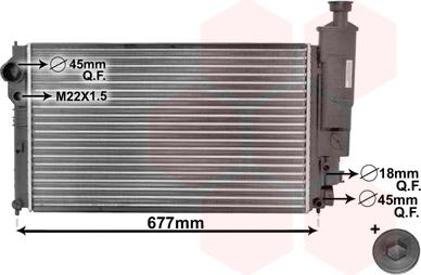 Van Wezel 40002131 - Radiators, Motora dzesēšanas sistēma ps1.lv