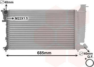 Van Wezel 40002137 - Radiators, Motora dzesēšanas sistēma ps1.lv