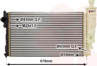 Van Wezel 40002125 - Radiators, Motora dzesēšanas sistēma ps1.lv