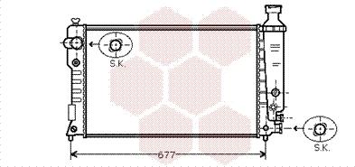 Van Wezel 40002127 - Radiators, Motora dzesēšanas sistēma ps1.lv