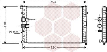 Van Wezel 40002178 - Radiators, Motora dzesēšanas sistēma ps1.lv